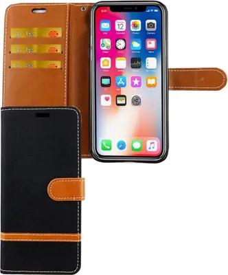 Zdjęcie produktu dla Apple iPhone XS etui na telefon komórkowy etui ochronne etui na kartę czarny