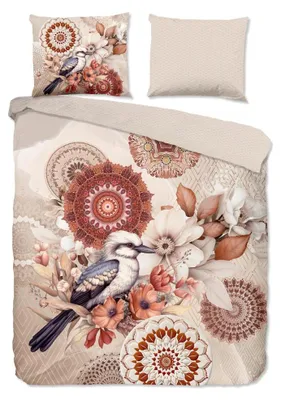 Zdjęcie produktu dla Komplet pościeli "Luigio" - brązowy - (200x220 cm) - 100% bawełna