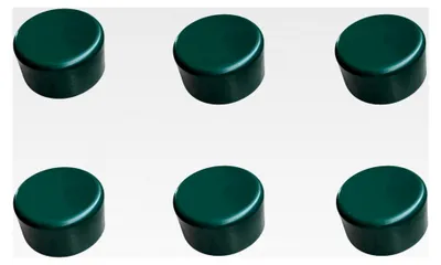 Produktbild von Pfostenkappen 60 mm Grün Abdeckkappen für Zaunpfosten 6 Stück