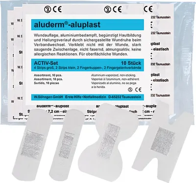 Obrázok produktu pre aluderm Wundpflaster Activ-Set aluplast 1009410 Set 10 St./Pack.
