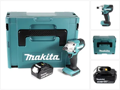 Produktbild von Makita DTD 156 T1J Akku Schlagschrauber 18V 155Nm + 1x Akku 5,0Ah + Makpac - ohne Ladegerät
