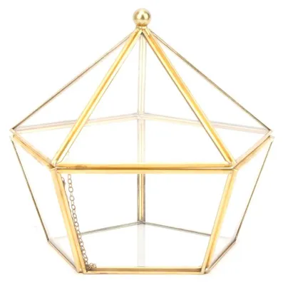 Produktbild von Geometrisches Glas-Pflanzenterrarium für Innenräume