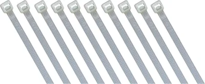 Zdjęcie produktu dla Opaski kablowe McPower, przezroczyste, 200x2,5 mm, opakowanie 100 sztuk, odporne na promieniowanie UV