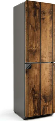 Produktbild von Vertikale Holzbretter – Magnetische Kühlschrank Abdeckung – Dekorfolie magnetisch Küche – Kühlschrank Magnet Deko – selbstklebende Magnettafel – Magnetfolie für Kühlschranktür – 60x205 cm
