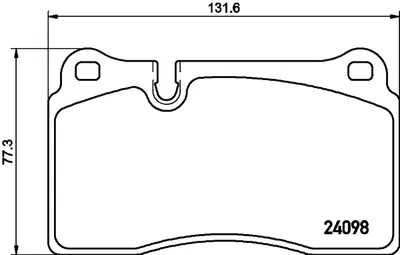 Produktbild von HELLA Bremsbeläge Satz Bremsklötze für AUDI A3 Sportback (8PA) 8DB 355 019-941