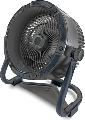 Der Unold Tischventilator Outdoor ist ein tragbarer elektrischer Ventilator im Industriestil mit sch