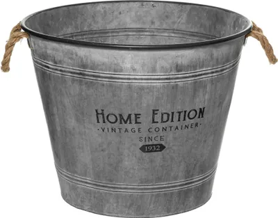 Zdjęcie produktu dla Osłonka cynkowa, wiaderko vintage, Ø 48 cm