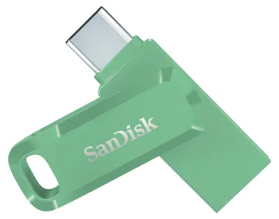 Produktbild von SanDisk Ultra Dual Drive Go, 1 TB, USB Typ-C, 3.2 Gen 1 (3.1 Gen 1), 400 MB/s, Drehring, Grün