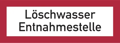 Produktbild von Dreifke® Aufkleber Feuerwehrschild, Löschwasser Entnahmestelle - DIN 4066 | 2...