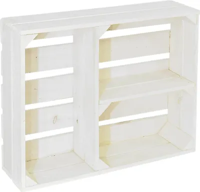 Produktbild von CHICCIE Holzregal Schmalhanz 50x40x15cm - Weiß T Regal