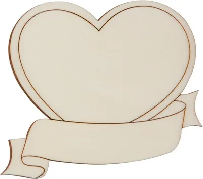 Produktbild von Hofmeister Holzwaren Geschenk Anhänger Tür Schild 'HERZ mit BANNER' Fensterbild Kinder L78xB64xH3 mm, 27674