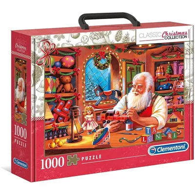 Immagine prodotto di Clementoni 39584 Collezione Natale Santa Works 1000 Teile Puzzle