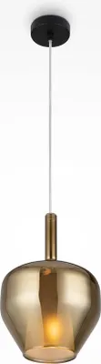 Produktbild von Maytoni Moderne Pendelleuchte Duality 1xE27 excl. in Schwarz aus Metall Glas 60 W für Küche, Schlafzimmer, Wohnzimmer, Esszimmer, Lobby