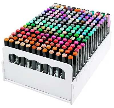 Produktbild von Schreibtisch-Organizer, Stiftehalter zur Aufbewahrung von Bleistiften, Buntstiften, Markern, eine kleine Aufbewahrungsbox aus Holz für Künstlerbedarf für Zuhause, das Büro oder die Schule.