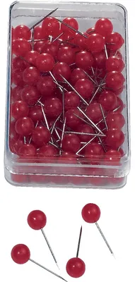 Produktbild von nobo Markierungsnadeln, Größe 6, rot