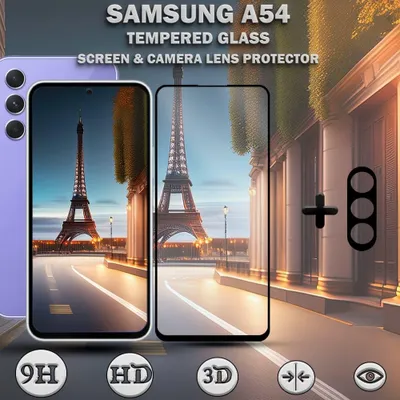Produktbild von 2-Pack Samsung S20 FE Displayschutzfolie & 2-Pack Kameraschutz - Gehärtetes Glas 9H - Super Qualität 3D