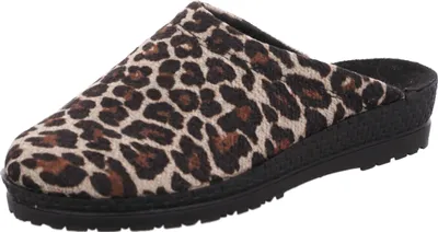 Produktbild von Rohde Damen Pantoffel Hausschuh mit Leopardenmuster Neustadt-D 2296, Größe:38 EU, Farbe:Beige