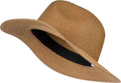 Produktbild von styleBREAKER Damen Panama Sonnenhut aus Papierstroh | Faltbarer Knautschhut mit breiter Krempe | Sommer Fedora Hut für Strand und Festival