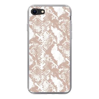 Produktbild von MuchoWow® Handyhülle Schutzhülle Hülle für iPhone 8 Schlangendruck - Formen - Pastell Silikon Softcase Handy Hülle - Schutzhaube