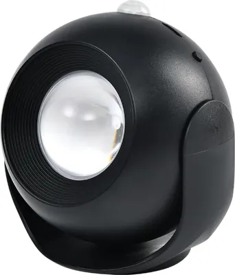 Produktbild von LED-Wandlampe mit Bewegungssensor, 3-Farben kabellose Wandbeleuchtung, magnetische Lampen, wiederaufladbare Bilderleuchten, dimmbare, Schwarz