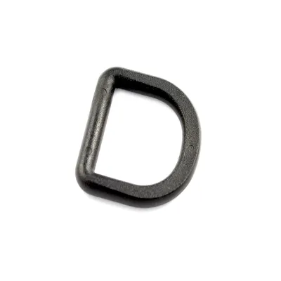 Produktbild von 25 Kunststoff D-Ringe 30mm Flach Halbringe D-Ring Kunststoffhalbring