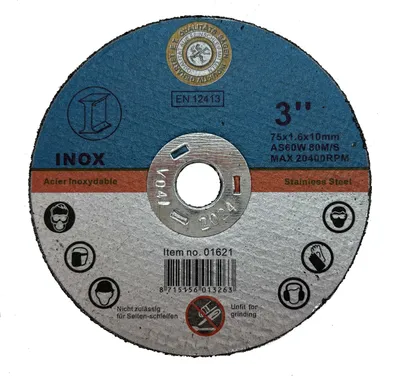 Produktbild von Trennscheibe für Metall, Stahl, Edelstahl 1,6 x 10 mm für Trennschleifer 75 mm