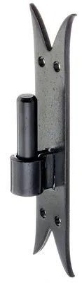 Produktbild von Alberts 306472 Kloben auf Platte | DI-Haken, Abschluss Karpfenschwanz | schwarzer Tauchlack | Dornmaß Ø16 mm | Platte 205 x 45 mm | 3er Set