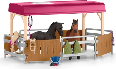 Produktbild von schleich HORSE CLUB 42619, Buildings, Camping, Horse Stable, Horses, Riding Tournament, 5 Jahr(e), Mehrfarbig, Kunststoff