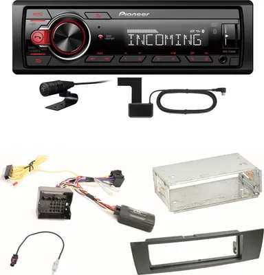 Produktbild von Pioneer MVH-330DAB Bluetooth Digitalradio Einbauset für BMW E87 E81 E82 X1 E84