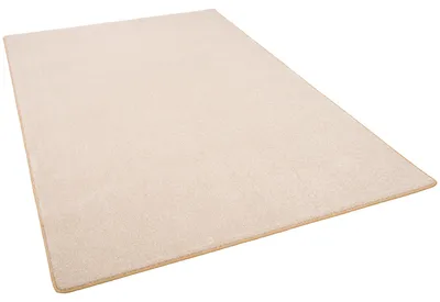 Produktbild von Trend Velours Teppich Kurzflor Einfarbig Modern, Größe:160x200 cm, Farbe:Beige