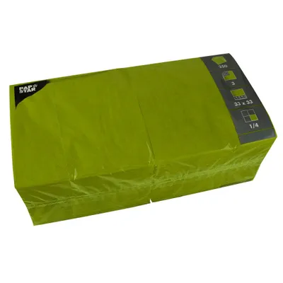 Produktbild von Papstar 81657, Olive, Seidenpapier, Einfarbig, 46,5 g/m², 330 mm, 330 mm