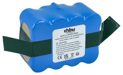 Produktbild von vhbw Akku kompatibel mit Indream 9300, 9200, 9700, 9300XR, ZX810 Staubsauger Blau (2200 mAh, 14,4 V, NiMH)