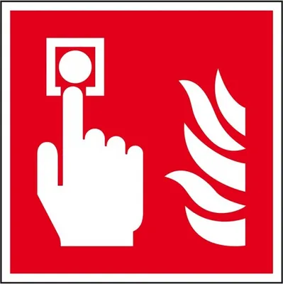 Produktbild von Dreifke® Aufkleber I Brandschutzzeichen Brandmelder, Folie, selbstklebend, 15...