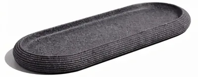 Image de Panier de rangement ovale multifonctionnel pour salle de bain et salon - Gris
