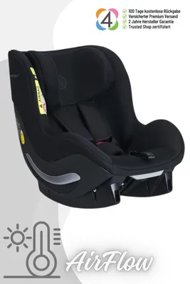 Produktbild von Avionaut AeroFIX AirFlow - Reboard Kindersitz (0-18 kg), Farbe Kindersitz:Black