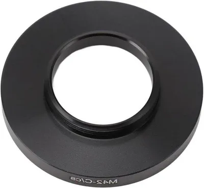 Image de Bague d'adaptation en aluminium de M42 vers monture C ou CS pour la macrophotographie avec des télescopes, fabriquée en alliages d'aluminium.