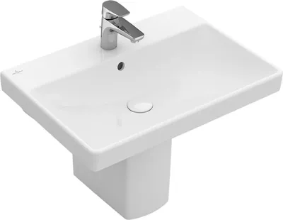 Produktbild von Villeroy & Boch Avento Waschtisch, 1 Hahnloch, mit Überlauf, 600x470mm, 41586001