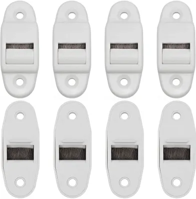 Produktbild von Gurtführung Rolladen Gurtdurchführung 8 Stück mit Bürste und Rolle bis 23 mm Gurtbreite 45mm Lochabstand (Rolle bis 23mm Gurtbreite)