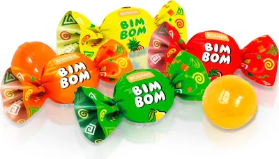 Produktbild von Hartkaramellen Bim-Bom mit Fruchtfüllung Roshen Süßigkeiten 300 g