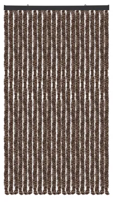 Productafbeelding van Fluwelen gordijn, afmetingen: 56x185 cm - 140x220 cm - Beige en bruin, verkrijgbaar via eBay en Marktplaats - 90x200 cm