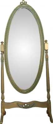 Produktbild von Casa Padrino Barock Standspiegel Schwenkbar Grün-Gold Antik Look - Spiegel Gold - Barock Shabby Chic Möbel