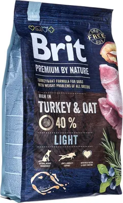 Produktbild von Brit Premium by Nature Light, Universal, Apfel, Huhn, Mais, Truthahn, 3 kg