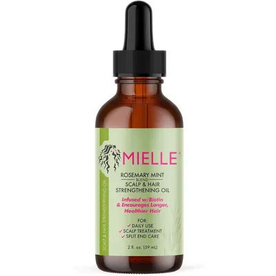 Produktbild von Mielle Organics Haaröl Rosmarin Öl für Haare 59ml, Kopfhaut- & Haaröl für Haarwachstum, Haarpflege Produkte Vitamin, Haarserum, Rosemary oil