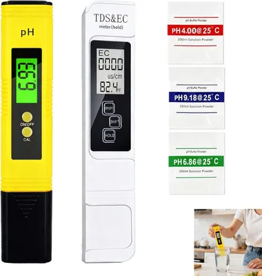 Produktbild von Wasserqualitätstester 4-in-1, pH-Meter, TDS, EC, Temperaturmessgerät, für Aquarien