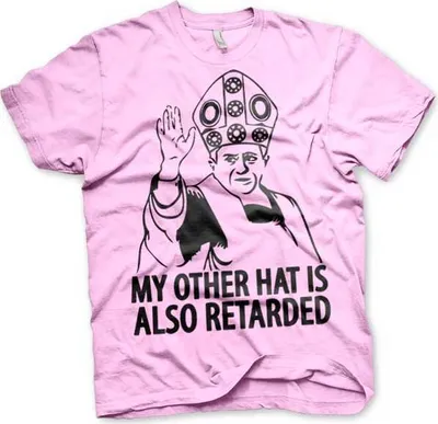 Produktbild von My Other Hat Is Also Retarded T-Shirt - XX-Large - Pink