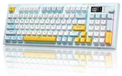 Immagine prodotto di ONIKUMA G80RGB Tri-Mode2.4G+DualBT+cavo) GrigioBlu