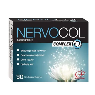 Produktbild von Colfarm Nervocol Complex 30 Tabletten. Zur Entspannung