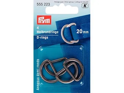 Produktbild von Prym Halbrundringe 20 mm altsilber