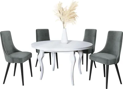 Produktbild von MIRJAN24 Stuhl Perla 3, 1 Stück, Polsterstuhl, Beine aus Metall, 50x46x89 cm, Wohnzimmer (Farbe: Magic Velvet 2217, Beine: Schwarz)