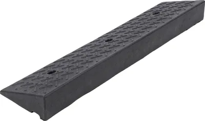 Produktbild von Robuste Gummi-Bordsteinrampe, tragbar, 7,6 cm hoch, Schwellenrampen für Autoauffahrten, Geschwindigkeitsbegrenzungen für Straßenräder